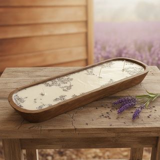 Lavender Dough-Bowl Candle