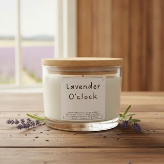 Lavender O'clock Soy Candle